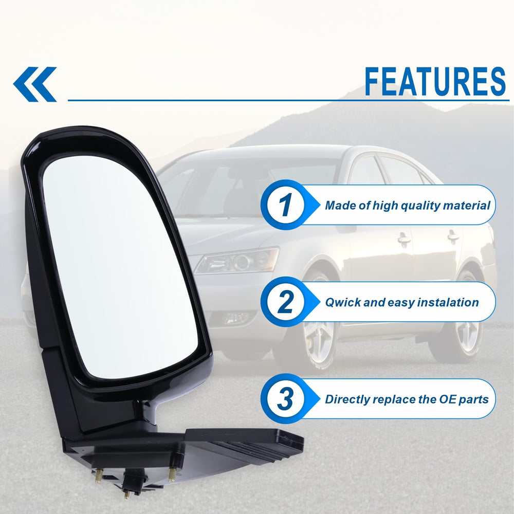 Lqito manual folding mirror helps parking in tight spaces safely