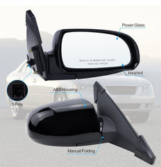 Lqito mirror glass heated function provides clear view in cold weather