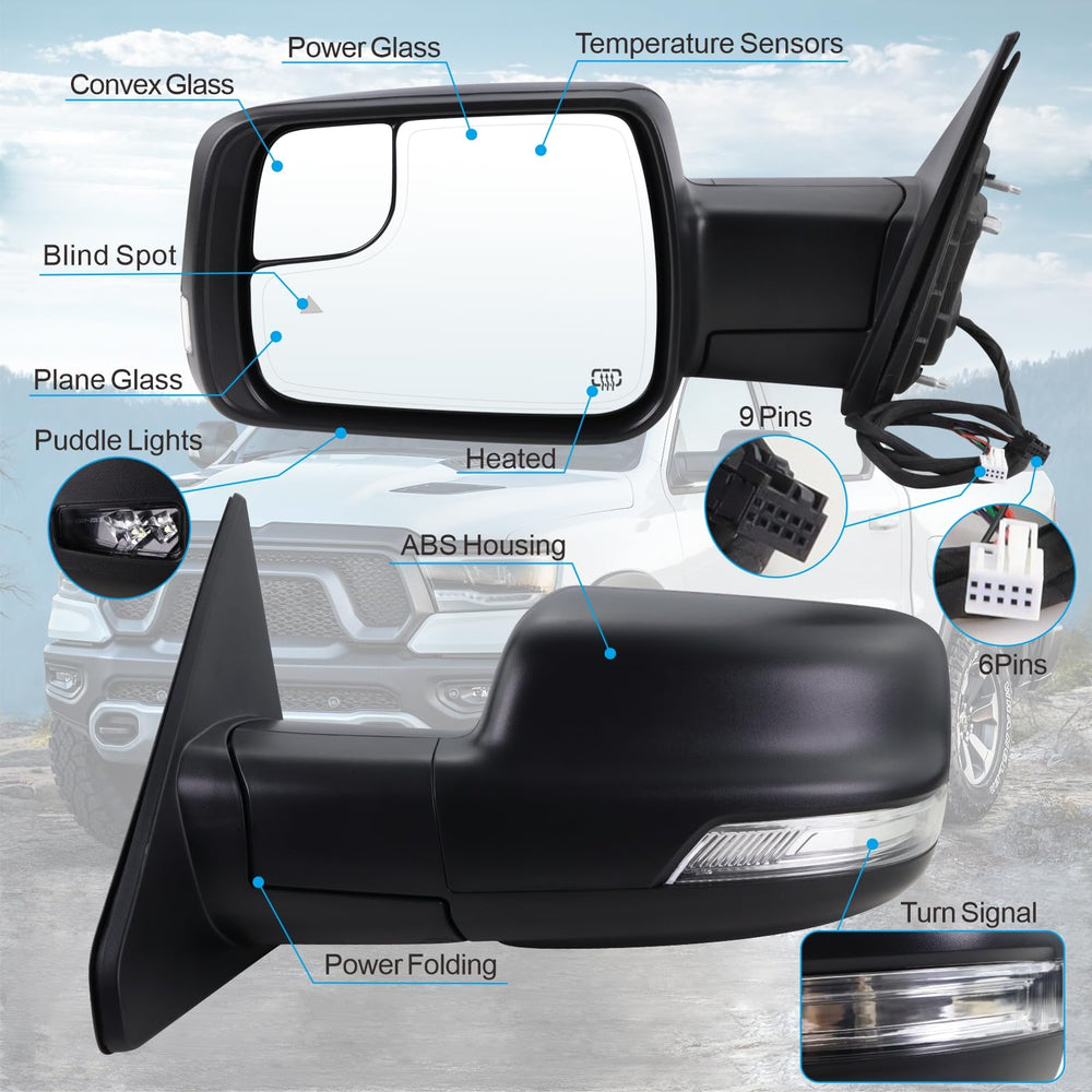 Lqito heated mirror helps clear frost for safer winter drives