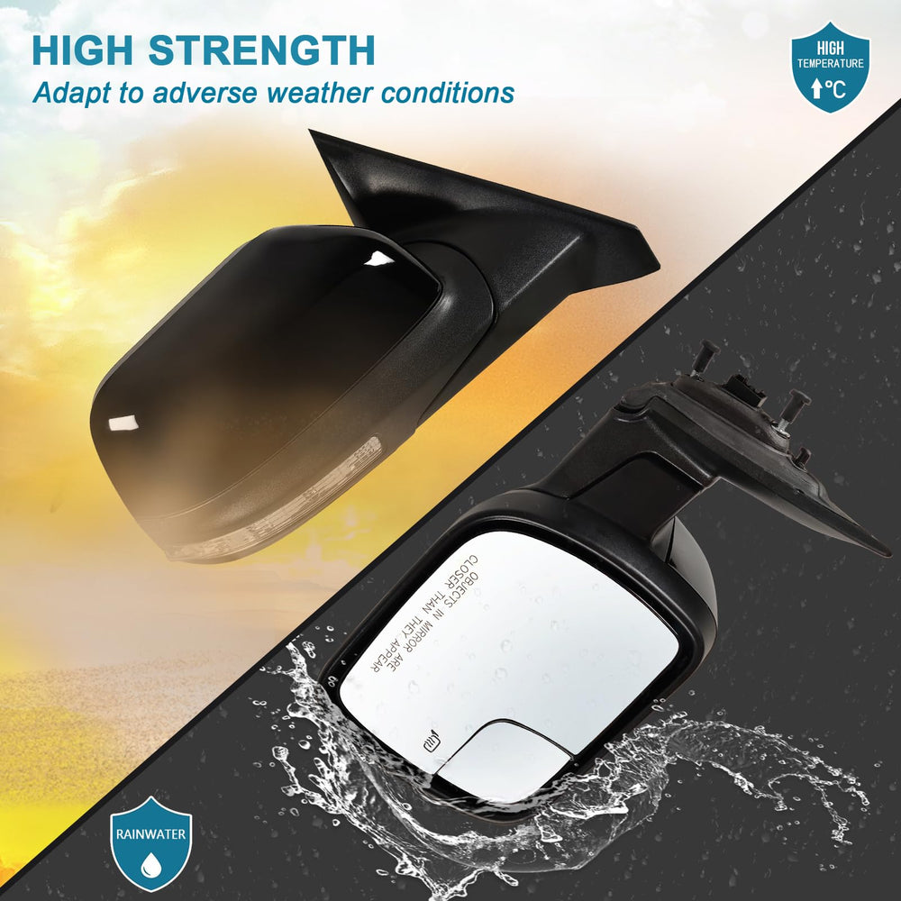 Lqito no-power-folding mirror design simplifies replacement and preserves factory footprint.