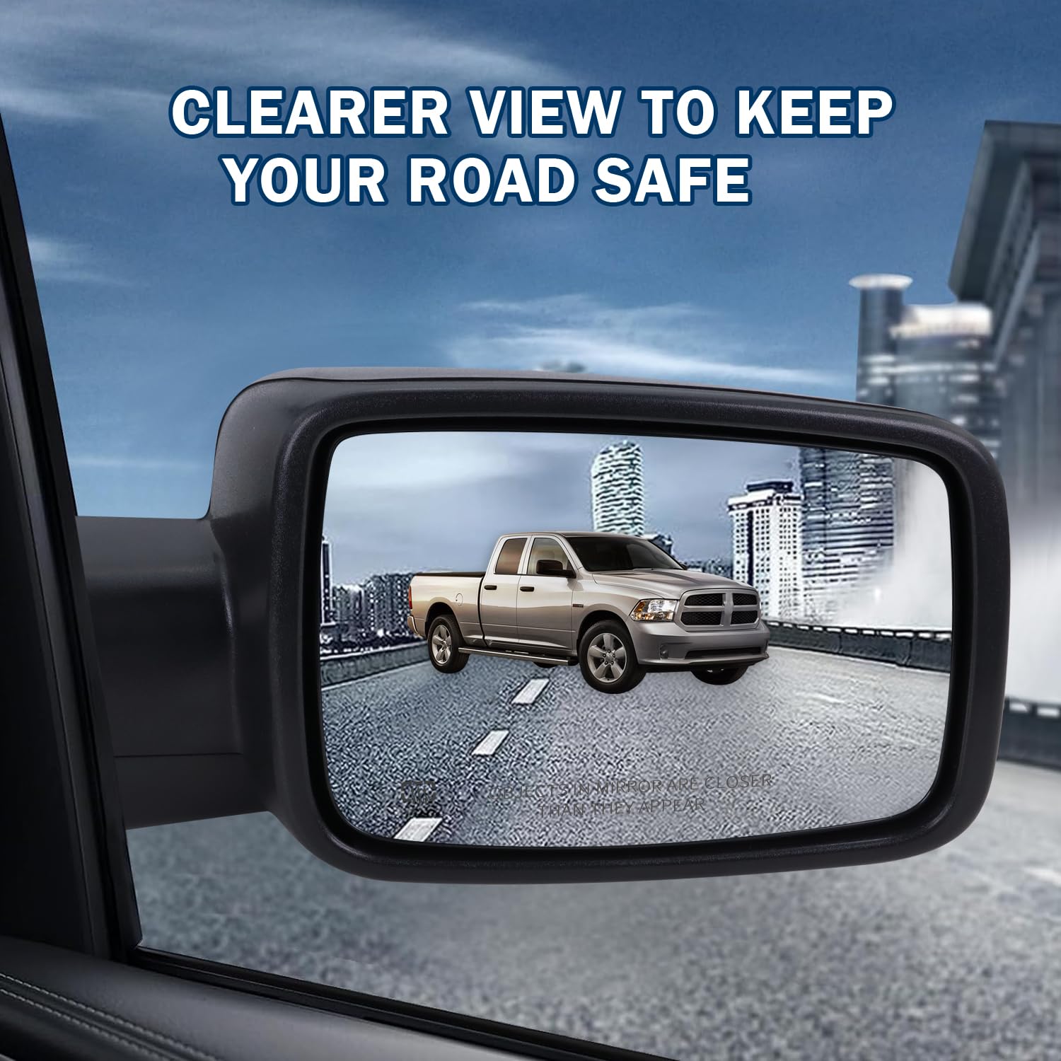 Lqito plug-and-play installation mirror illustrates easy OEM replacement.