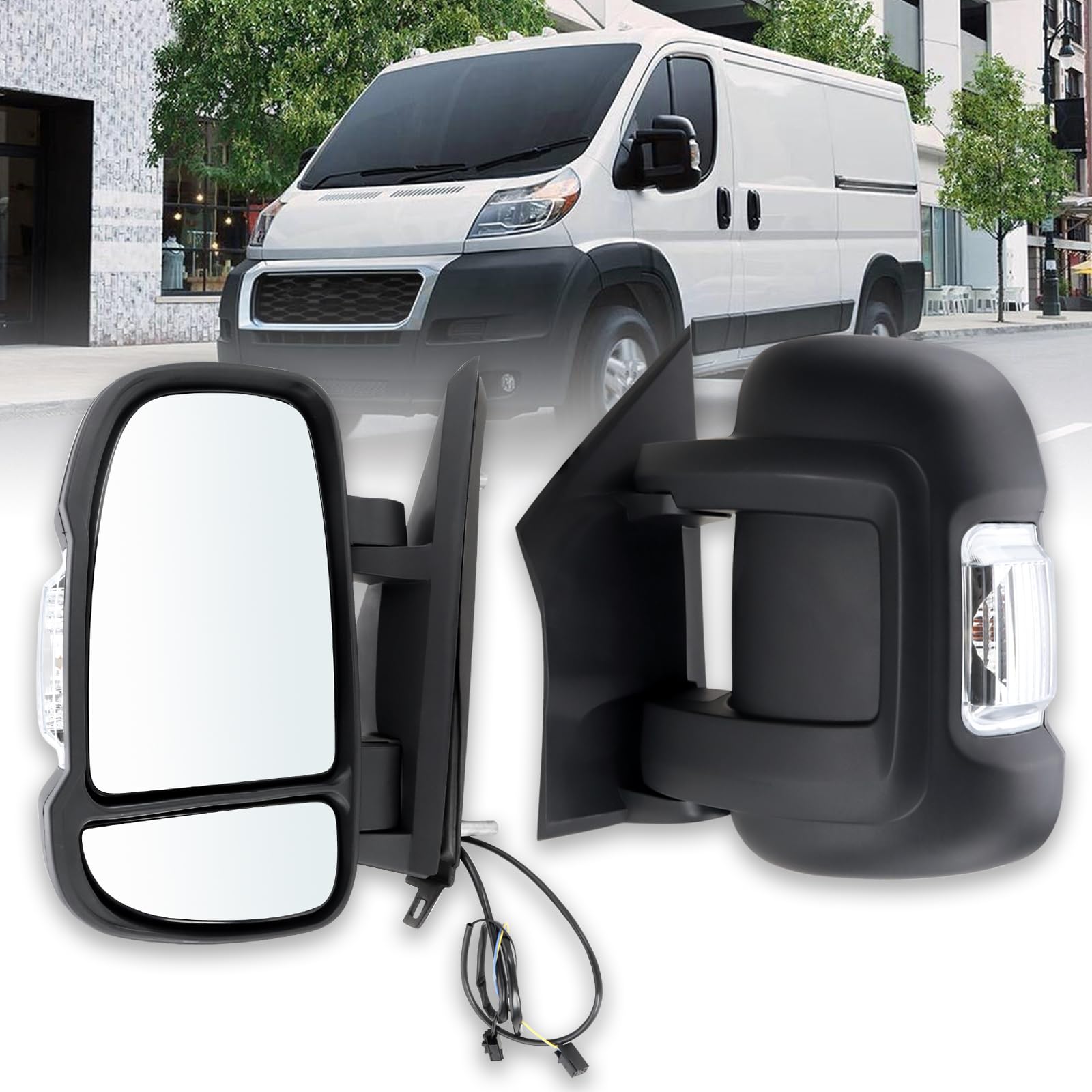 Lqito Ram ProMaster left driver side mirror for reliable OEM replacement