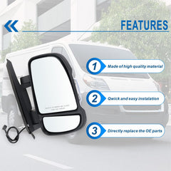 Lqito Ram Promaster right mirror OEM replacement ready to install