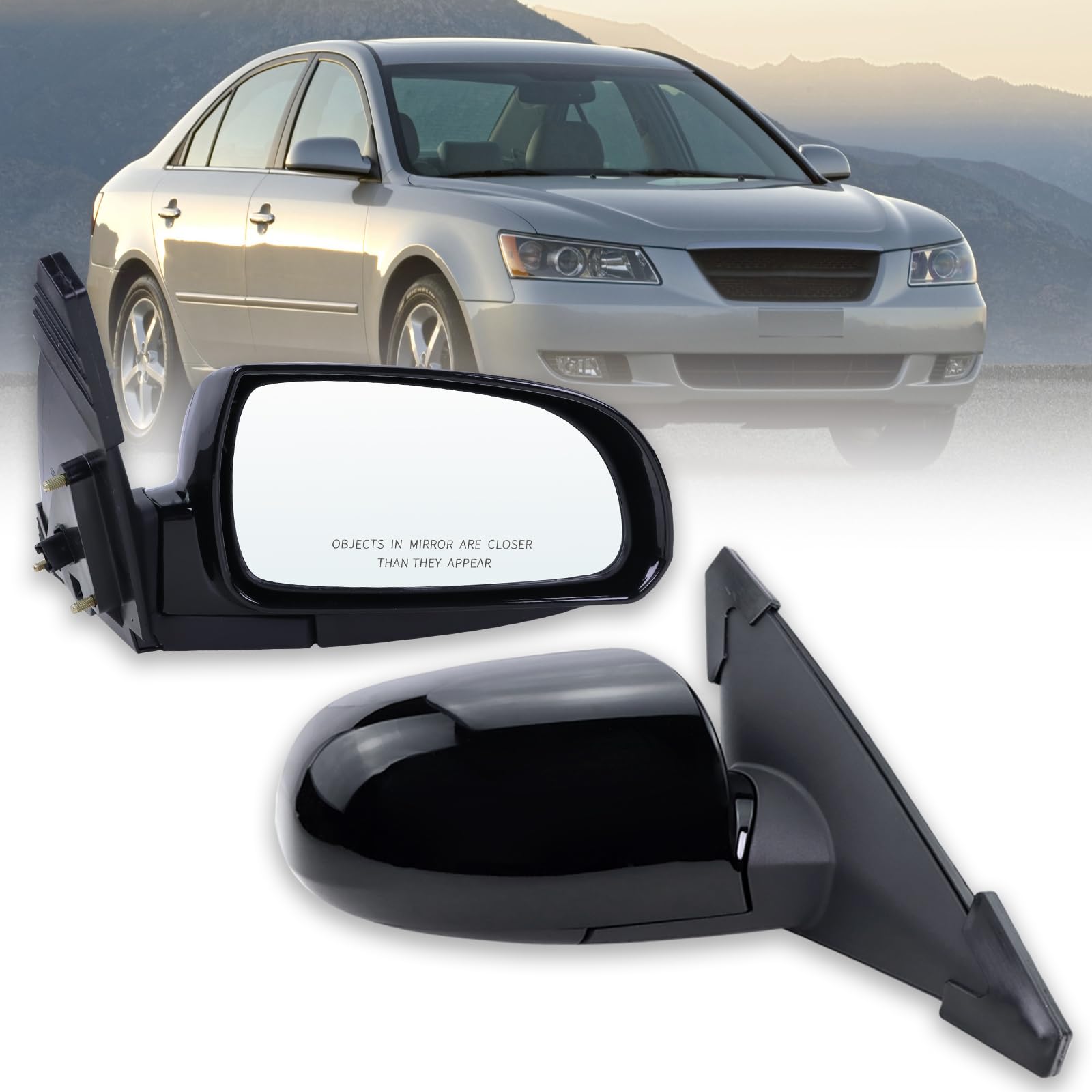 Lqito right passenger mirror for Hyundai Sonata 2006-2010 improves rear visibility