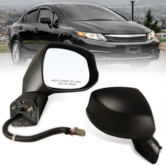 Lqito right passenger mirror for Honda Civic with power glass for clear visibility