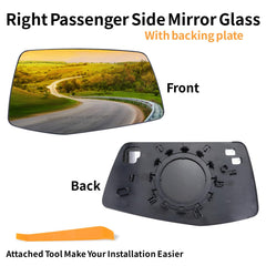Lqito right passenger mirror glass for GMC Sierra 1500 provides quick, reliable swap.