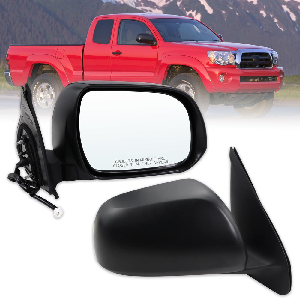 Lqito right passenger side mirror for Toyota Tacoma — front view improves rear visibility