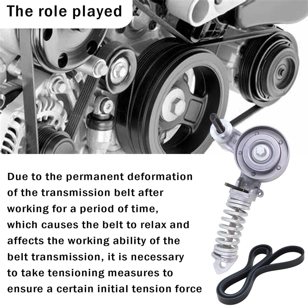 Lqito tensioner kit with belt allows quick, synchronized installation