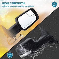 Lqito turn signal mirror for Ram 1500 enhances vehicle signaling