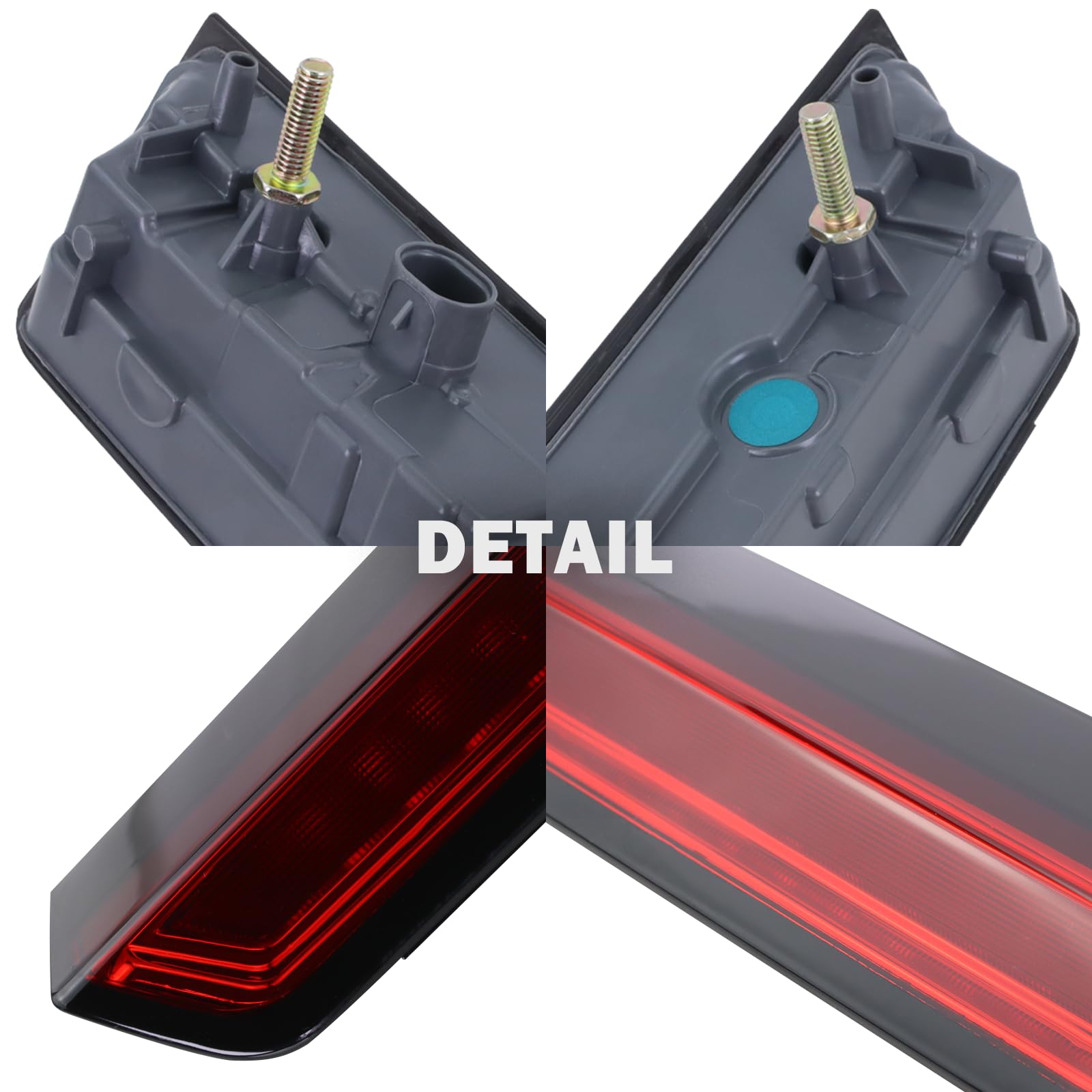 Lqito waterproof rear stop light performs reliably in rain, fog, or snow.