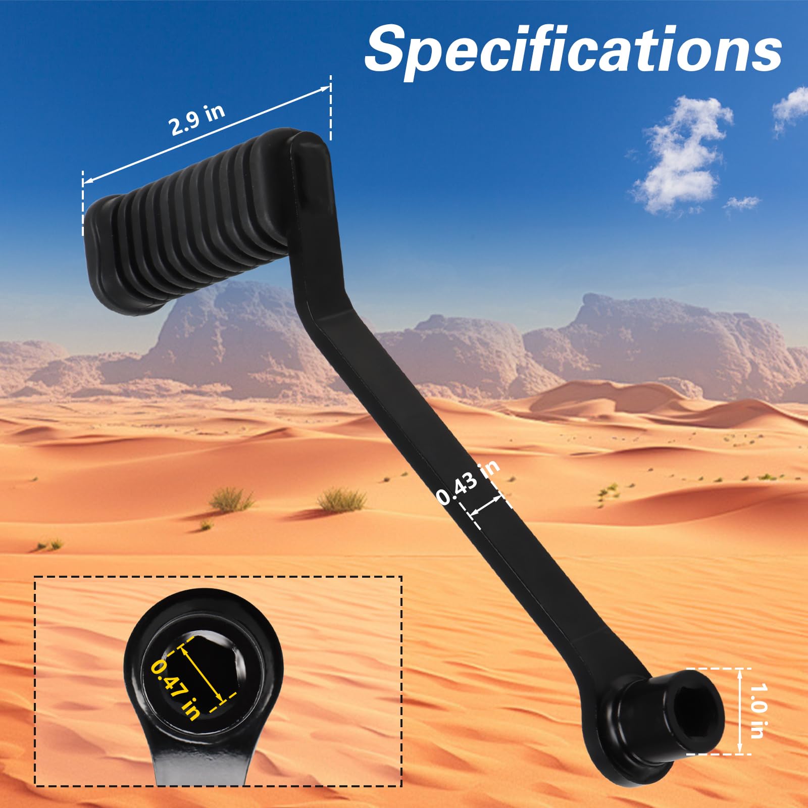 LQYLMY foot shifter converter shown with included wrench