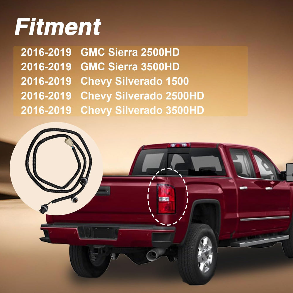 LQYLMY Chevy Silverado-tail-harness with copper terminals for reduced resistance.