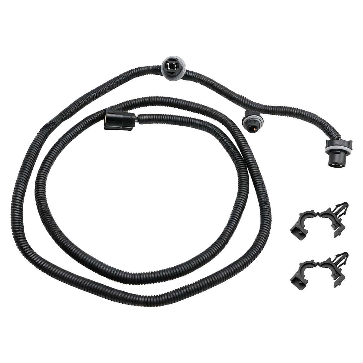 LQYLMY driver-left tail lamp wiring harness close-up shows secure connector.