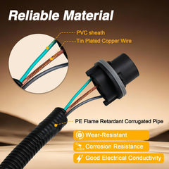 LQYLMY right-tail-lamp-harness ensures stable signaling for GMC Sierra 2016-2019.