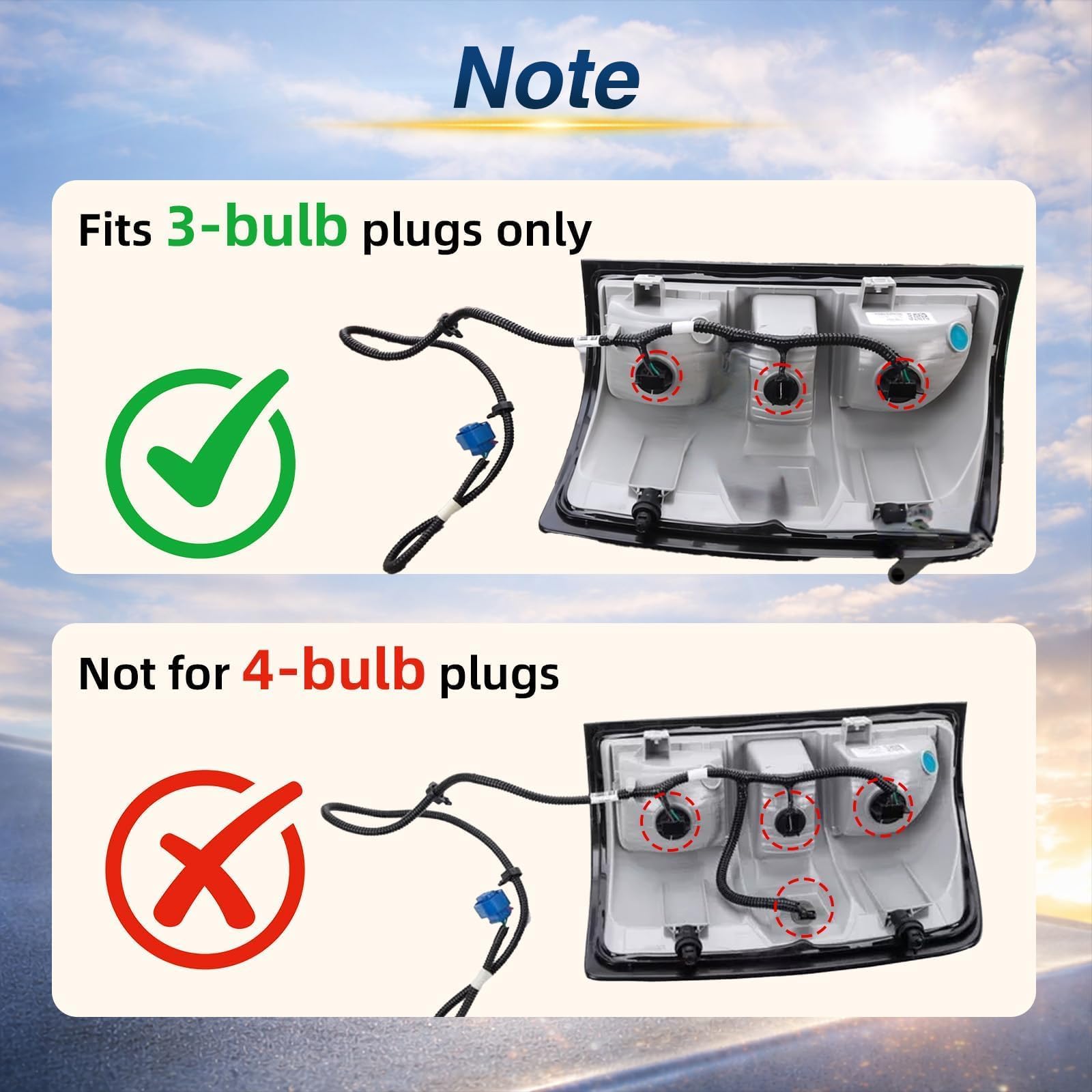 LQYLMY tail-light wiring harness with plug-and-play design for quick setup