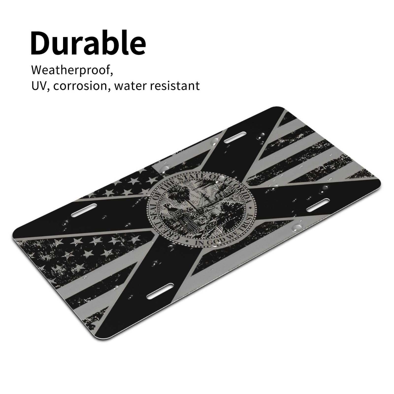 LRCCJS Aluminum plate with edge polish for bumper-safe mounting