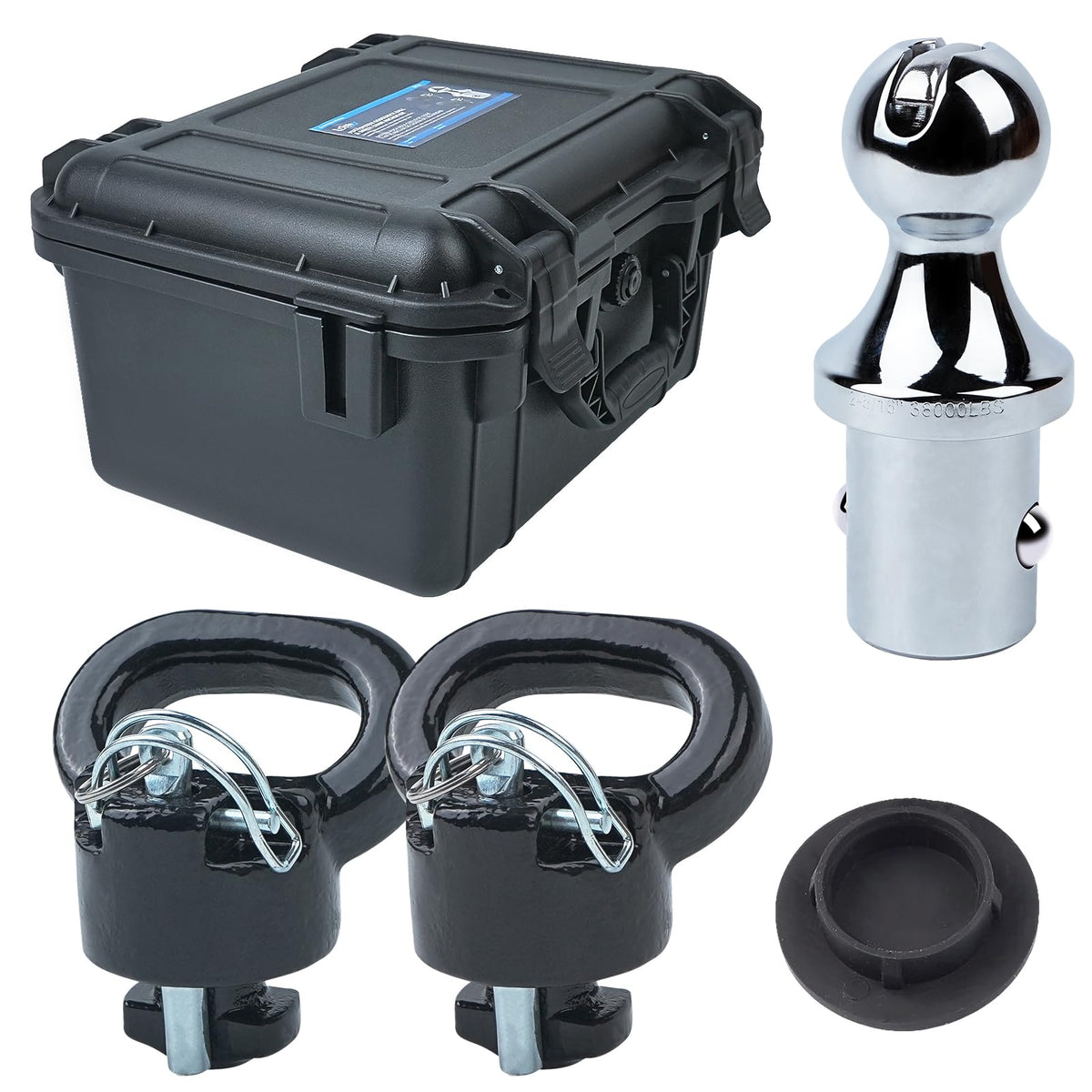 Lrichy 60618 gooseneck hitch ball with 38k capacity for heavy towing