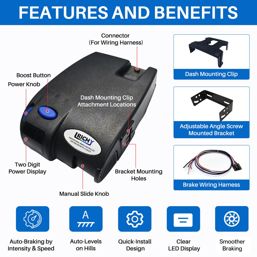 Lrichy 90160 with LED display showing real-time diagnostics.