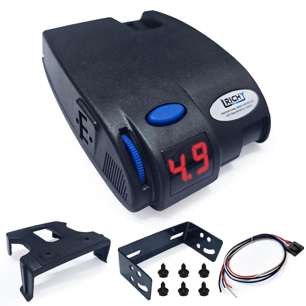 Lrichy 90160 proportional brake controller front view for precise trailer braking.