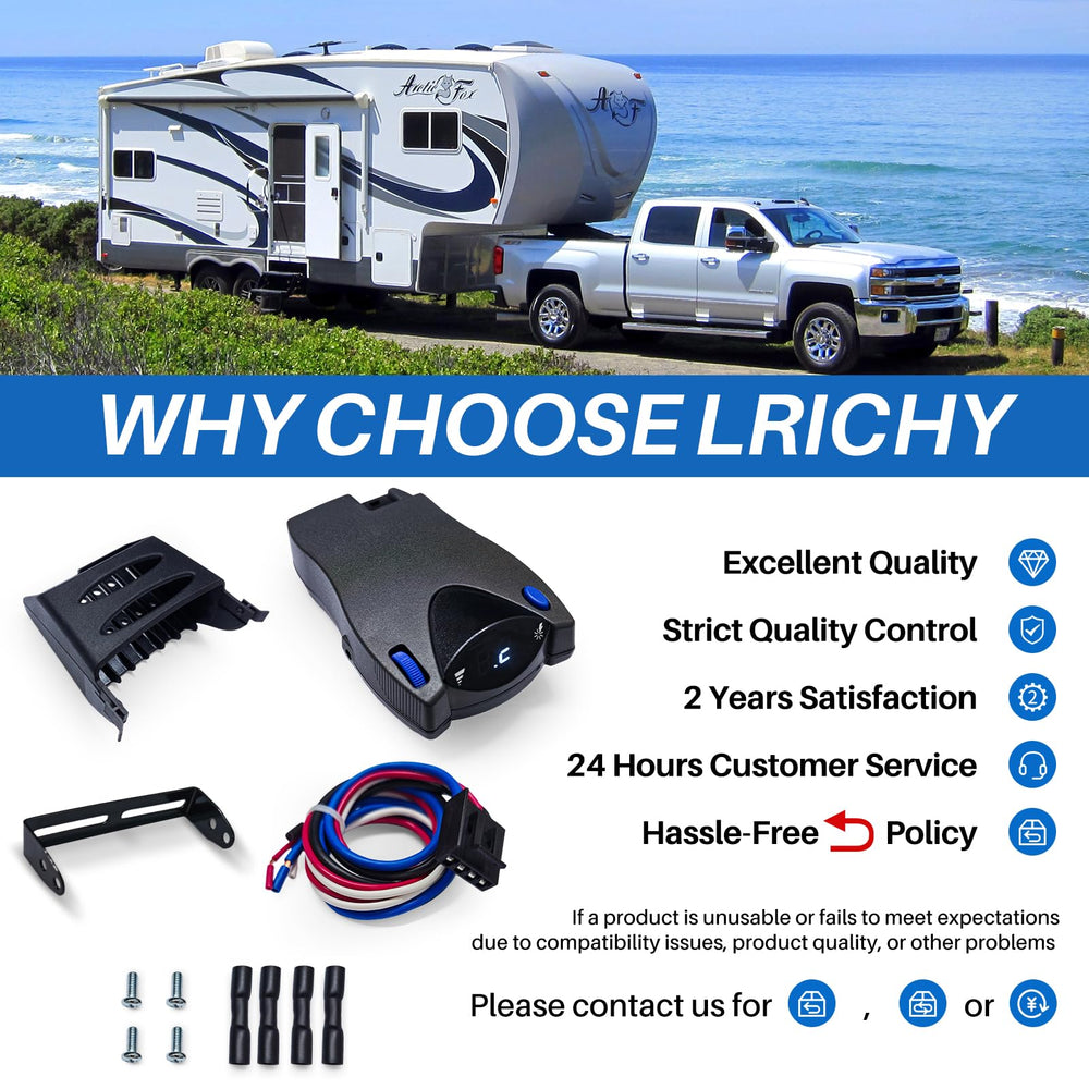 Lrichy 90885 quick-disconnect design makes storage simple when not in use.