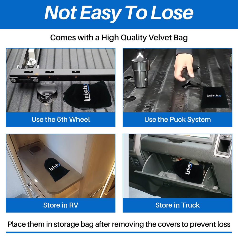 Lrichy durable ABS plastic bed plug cover designed for heavy-duty trucks.