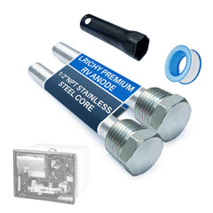 Lrichy Atwood 91857 compatible anode rod with 4.5-inch length improves compatibility and helps prolong heater life