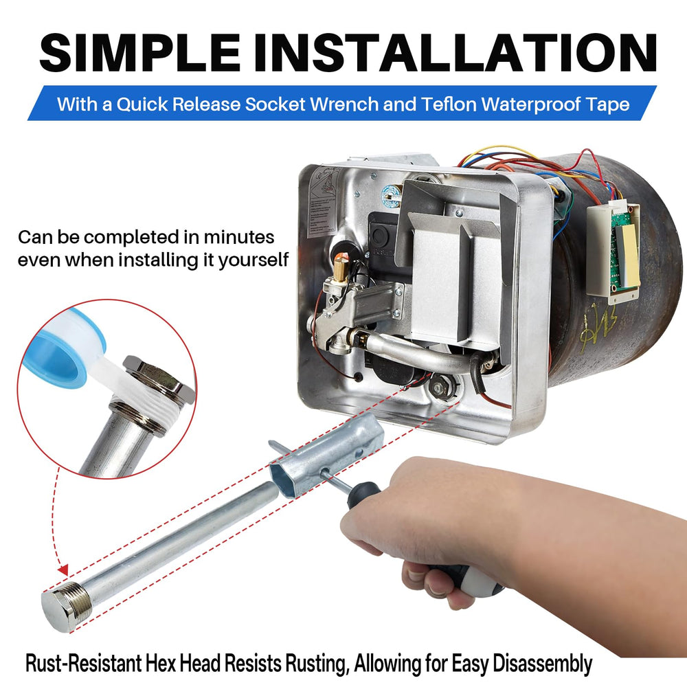 Lrichy Teflon tape ensures watertight seal during install