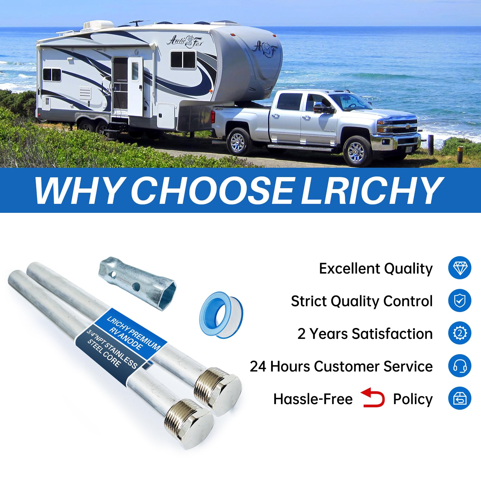 Lrichy two-pack provides extended protection for RV water heaters