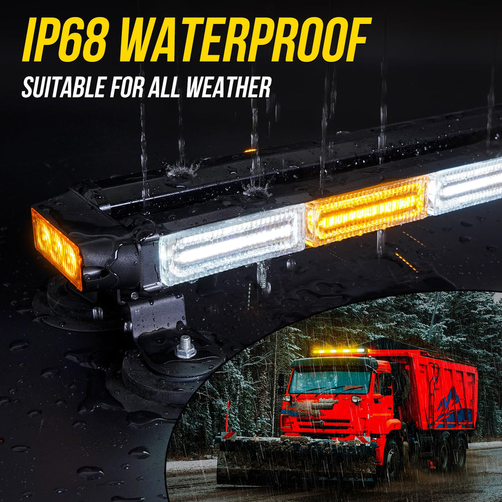 LRTER IP68 weatherproof bar withstands rain, dust, and snow.
