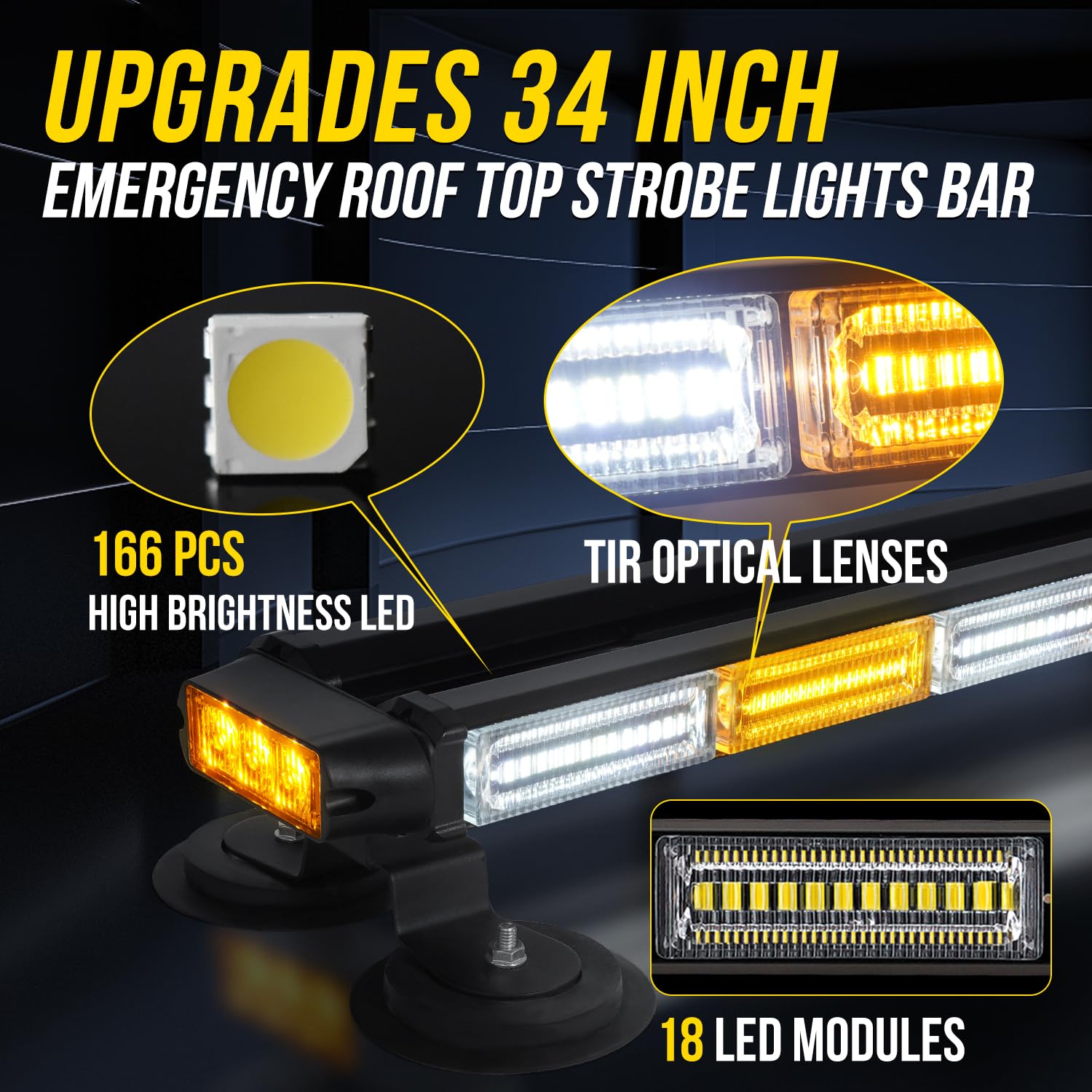 LRTER magnetic base rooftop light demonstrates sturdy hold for quick mounting.
