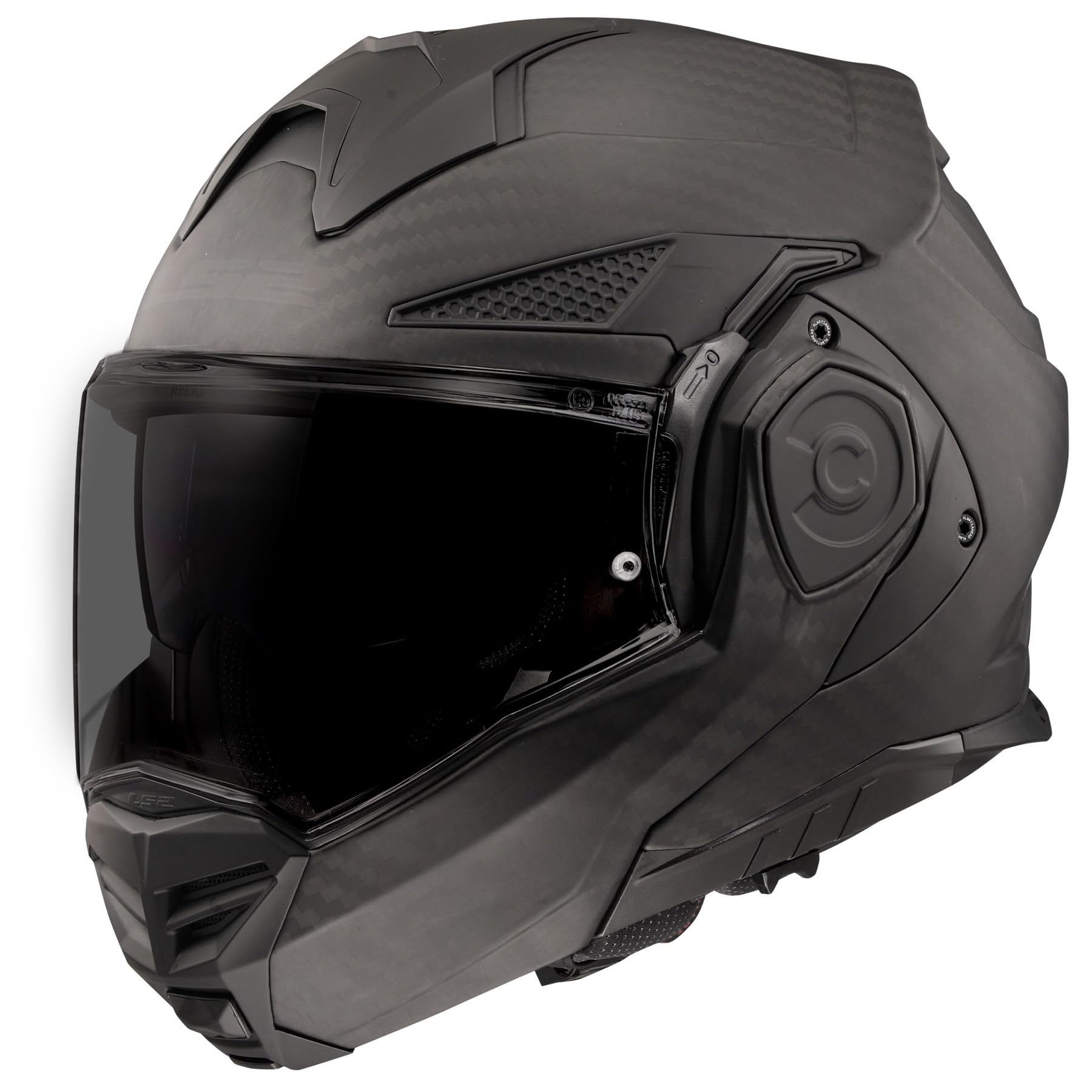 LS2 Advant X Carbon helmet matte black appearance accentuates urban and sport styling