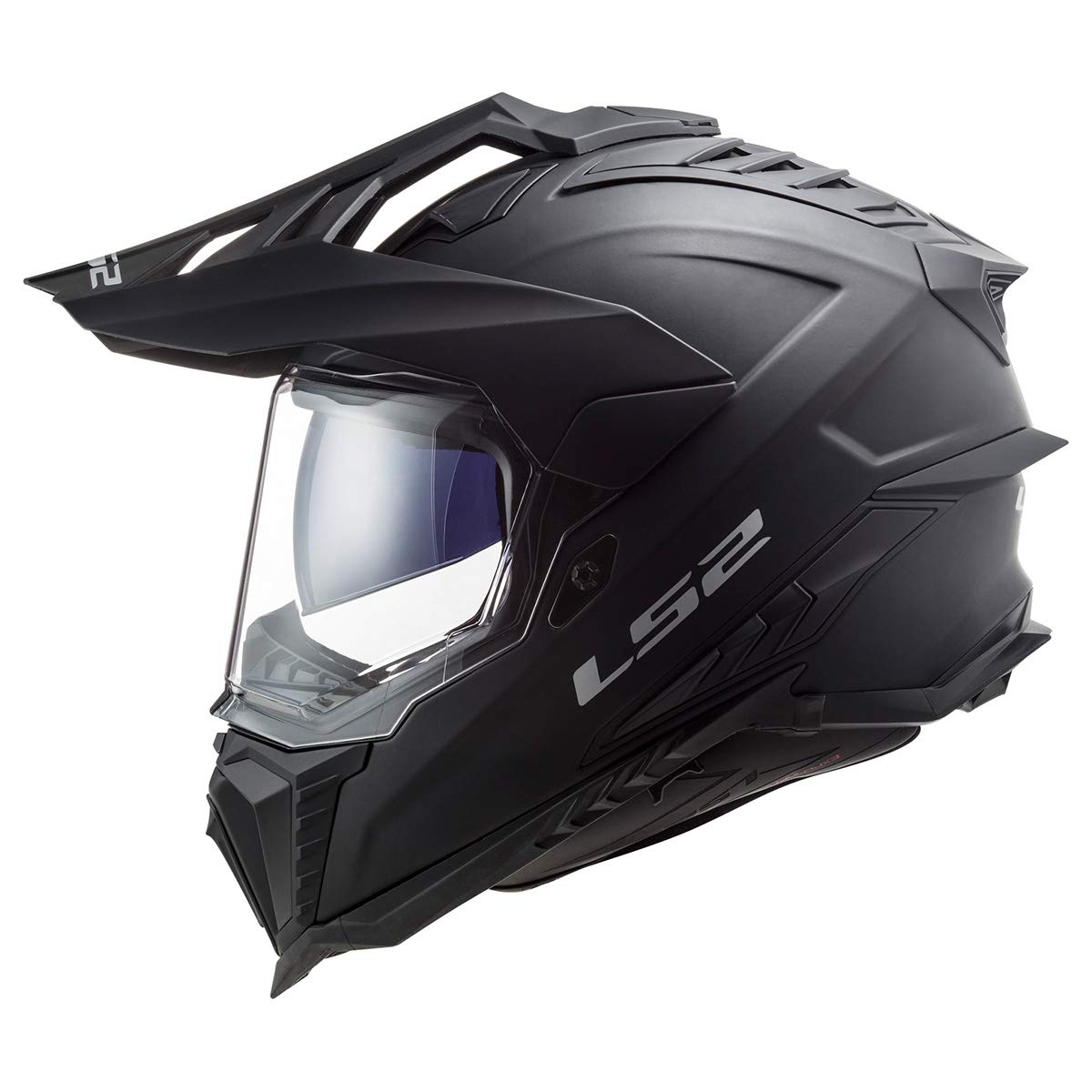 LS2 Explorer XT Adventure built-in sunshield reduces glare