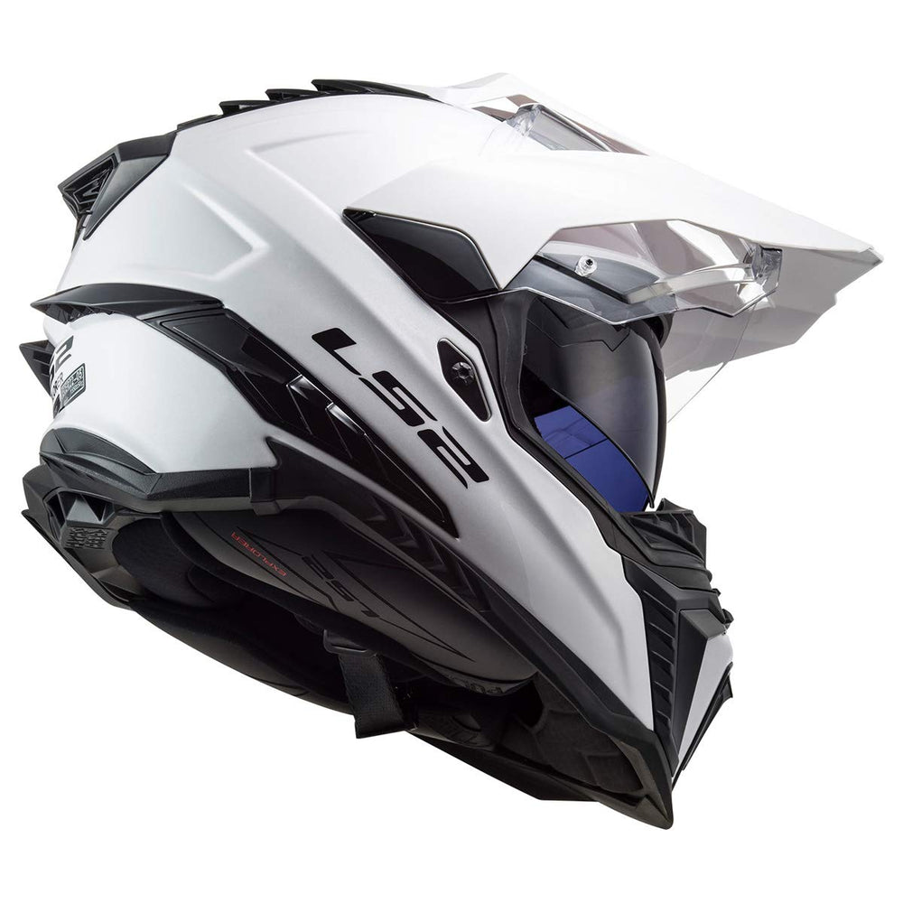 LS2 Explorer XT Pinlock MAX insert reduces fog for clear riding.