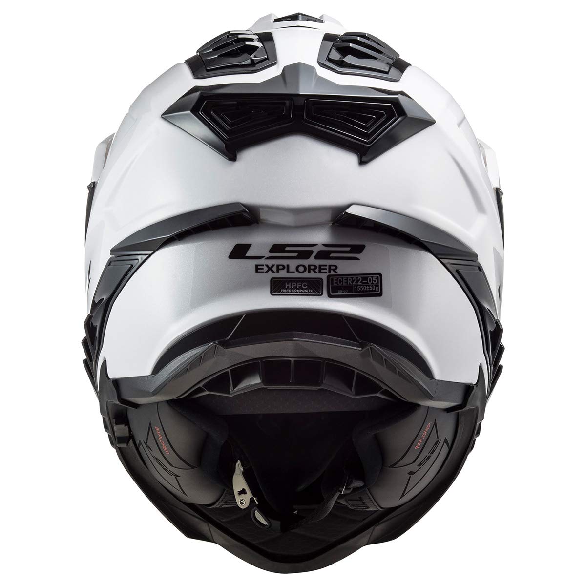 LS2 Explorer XT removable liner for easy cleaning and customized comfort.