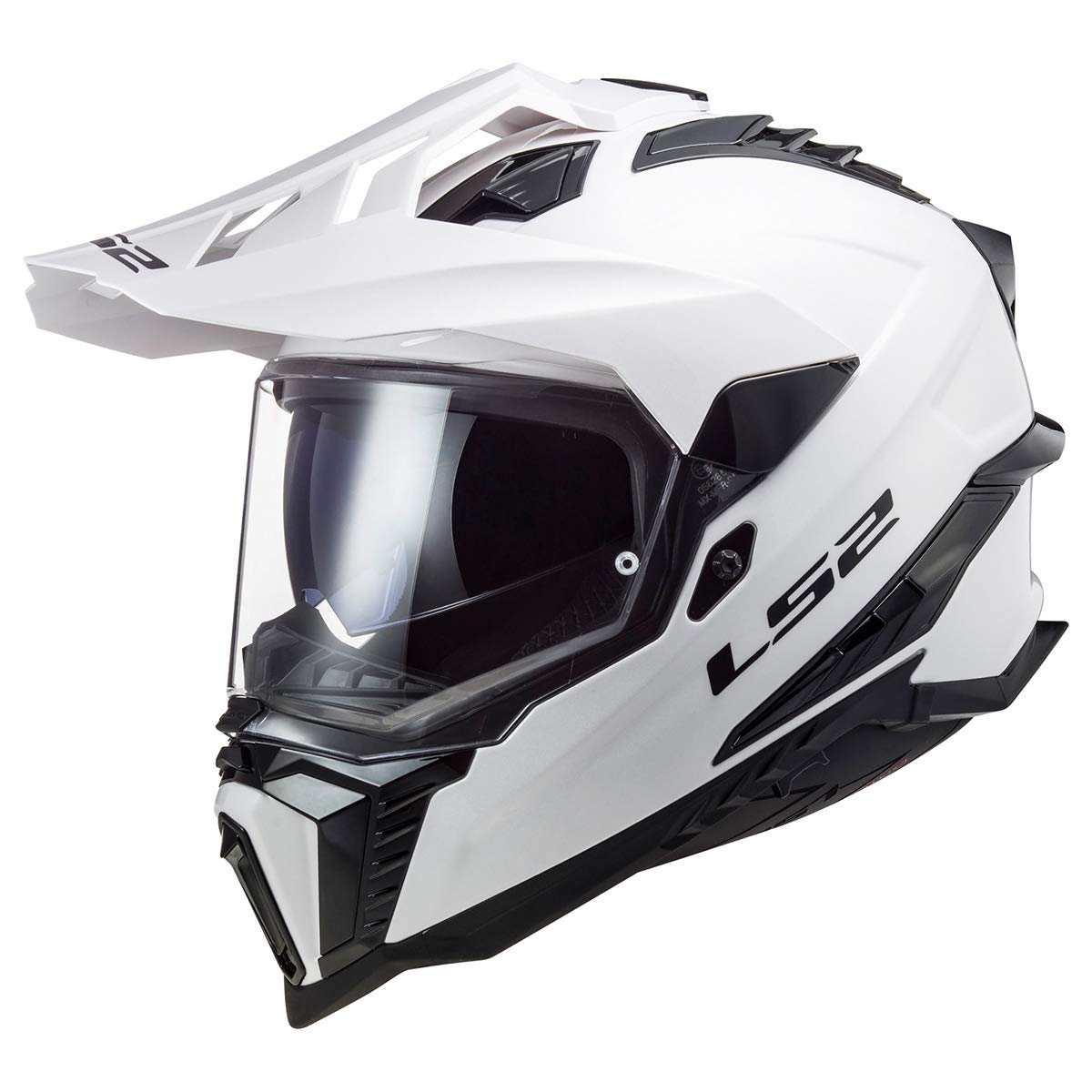LS2 Explorer XT solid white shell built for durability and daily use.