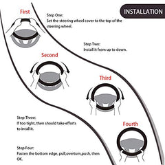 LSAUTO anti-slip steering wheel wrap improves control