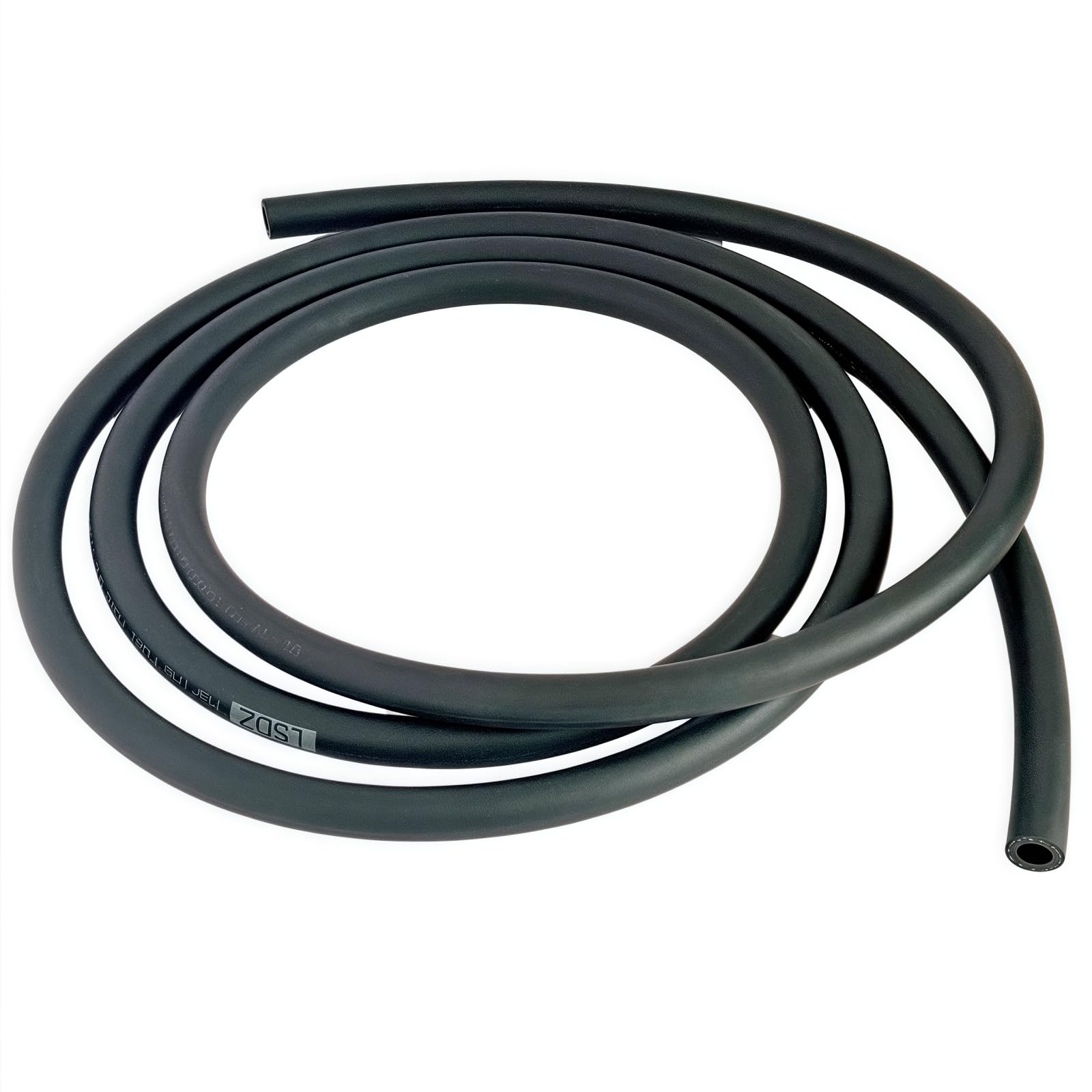 LSDZWORK 3-8 inch marine fuel hose close-up highlighting rugged NBR construction for fuel systems