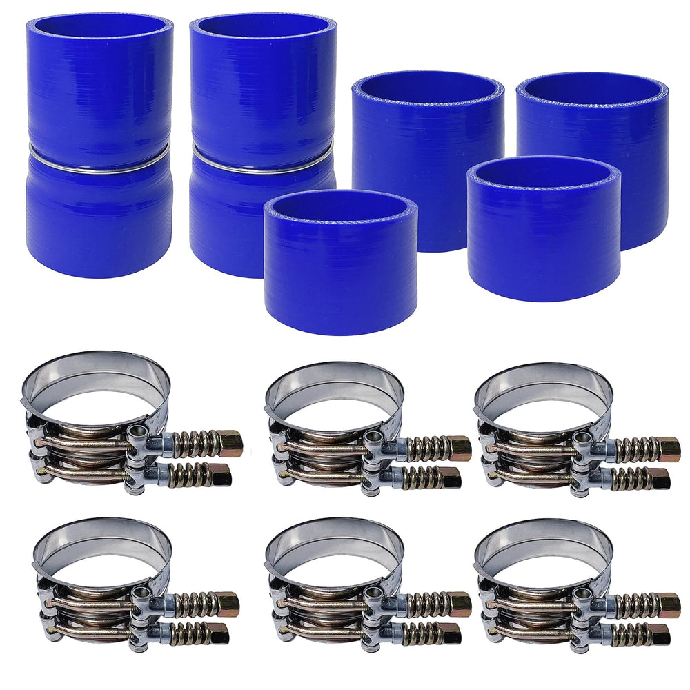 LSDZWORK intercooler boot blue for Ford 7.3L improves hose seal and durability.