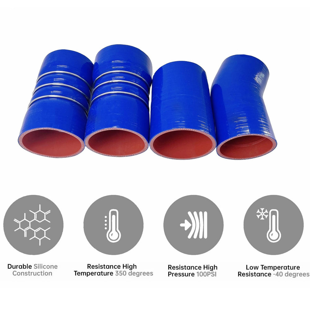 Hoses withstand over 100 PSI for reliable performance in demanding diesel conditions.