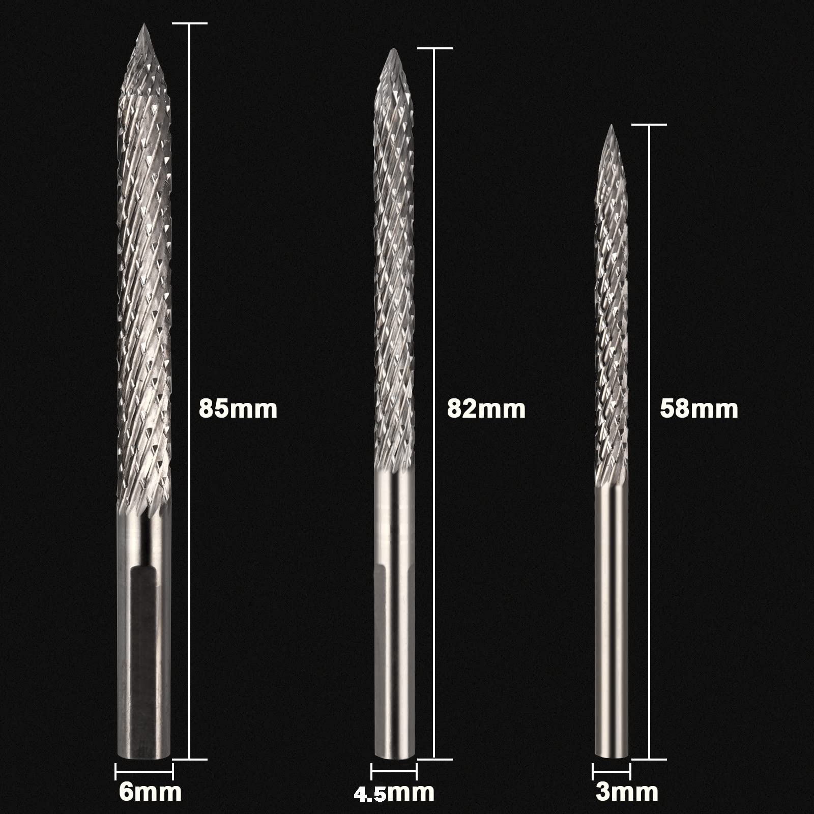 LSTOPGO 3-pack reamer drill set for multiple tire sizes.