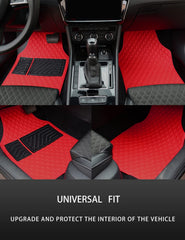 LSXUANCHU red car floor mats rear set with full coverage for back seats