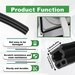 LTDCVTR self-adhesive weather strip installs quickly with no tools.