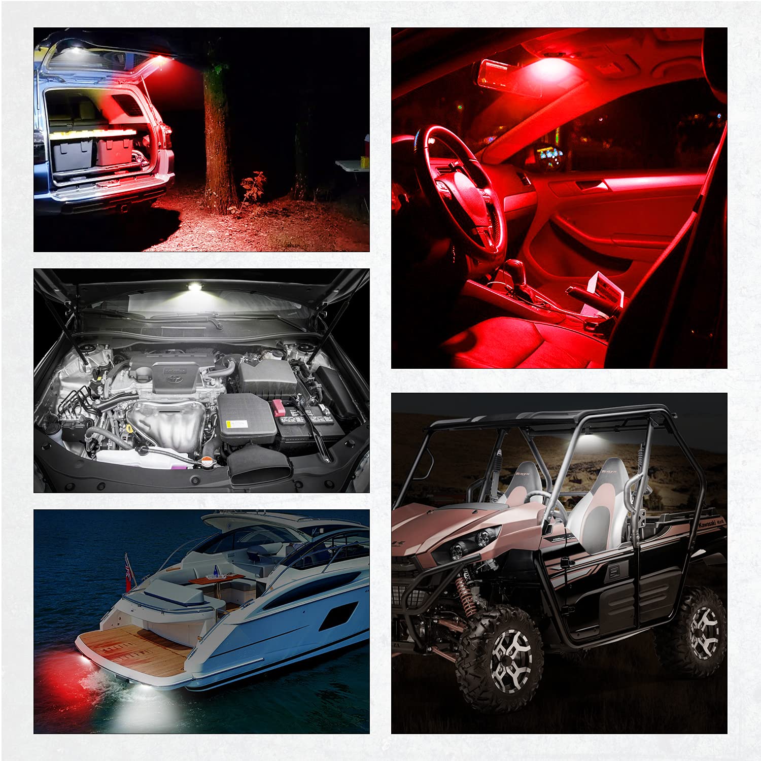 LTEODCHEW dome light with included accessories and straightforward setup