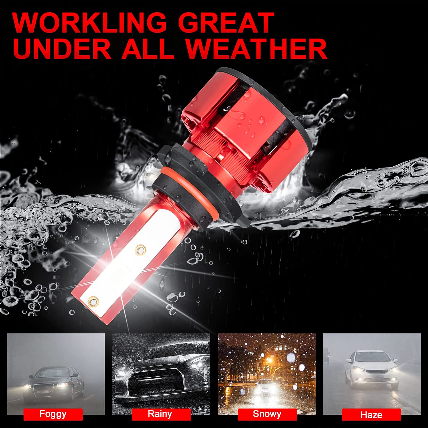 LTZXAP 6500K white light bulbs enhance contrast and daytime-like visibility