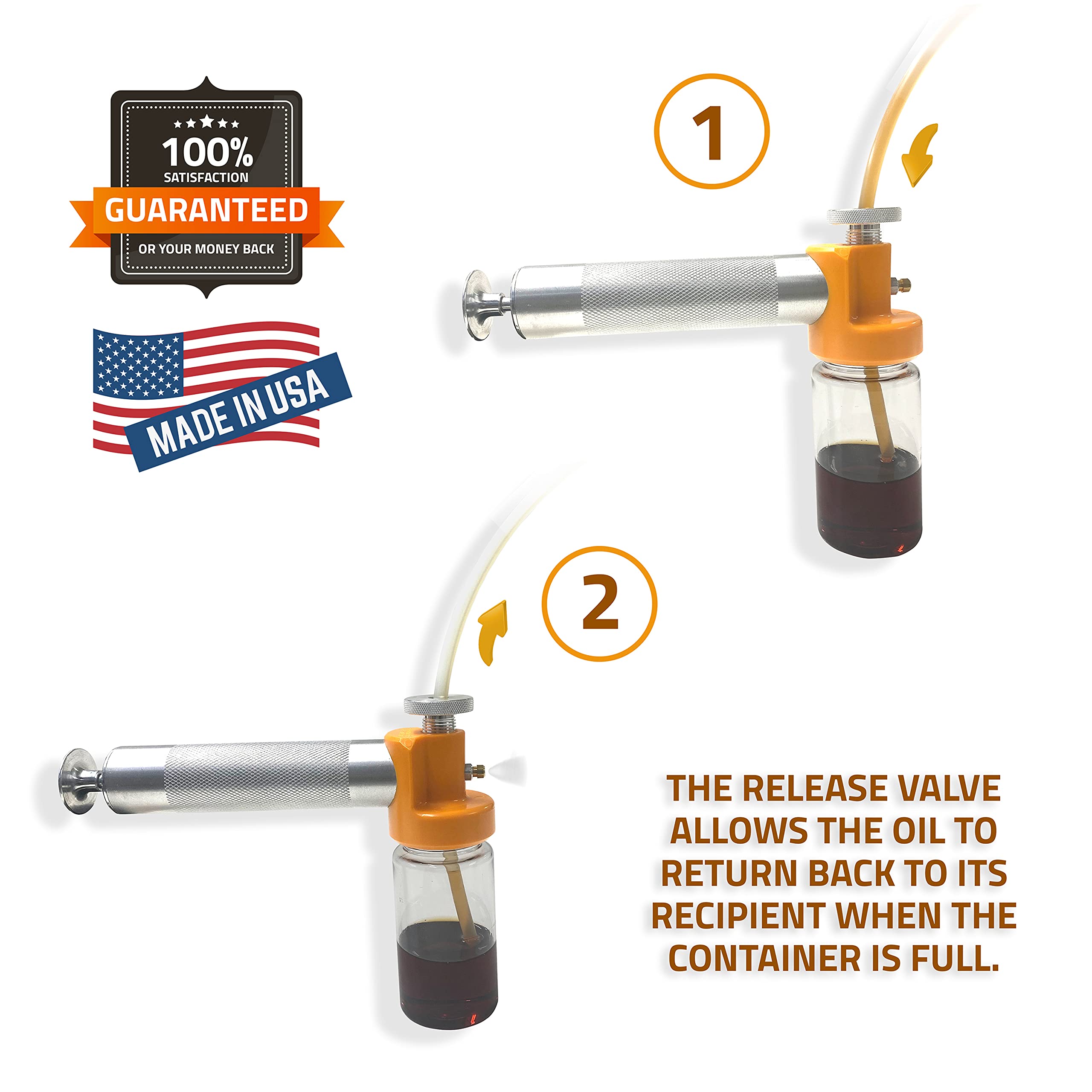 LUBEFLEX 38mm bottle neck compatibility ensures secure sampling.