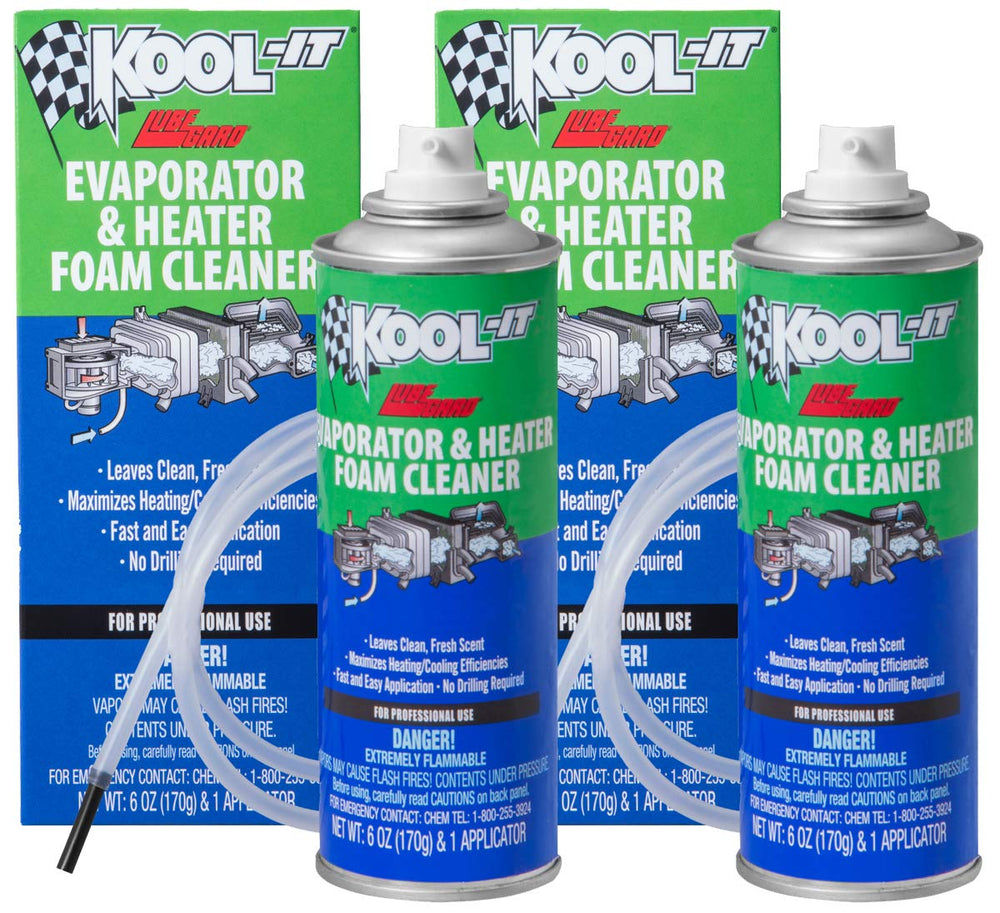 Lubegard Kool-It evaporator foam cleaner in action for car HVAC cleaning
