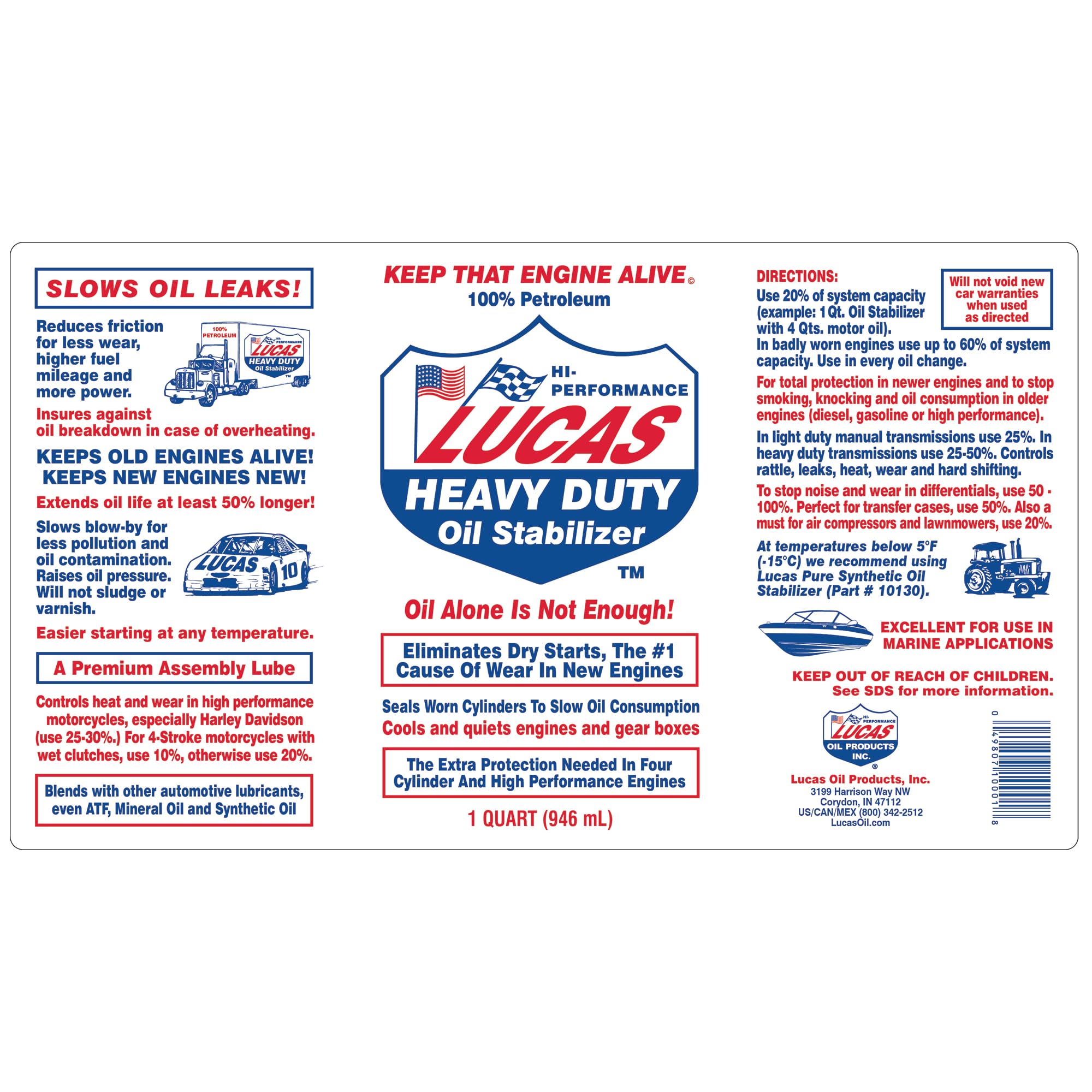 Lucas Oil 10001 pack of 12 offers value for multiple vehicles.