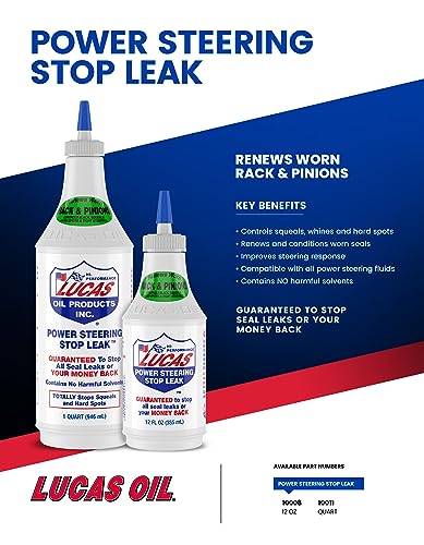 Lucas Oil 10011-PK12 pack of 12 bottles displayed on shelf for garages