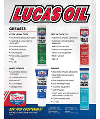 Lucas Oil Marine Grease on trailer wheel bearings provides rust protection