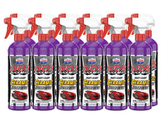 Lucas Oil Slick Mist Ceramic Speed Wax bottle pour showing easy application and quick protection.